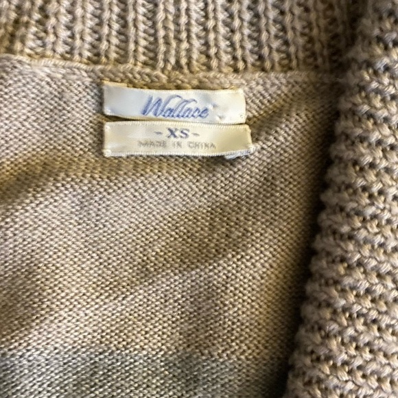 Madewell Wallace Wool Striped Shawl Collar Zip Sweater Size XS - Picture 8 of 8